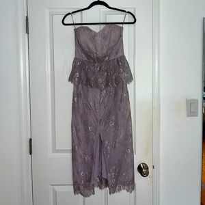 TOPSHOP LACE MIDI DRESS